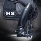 SPRENGER HS SYSTEM-4 STIRRUPS, ST.ST. WITH BLACK PAD 4.3/4"